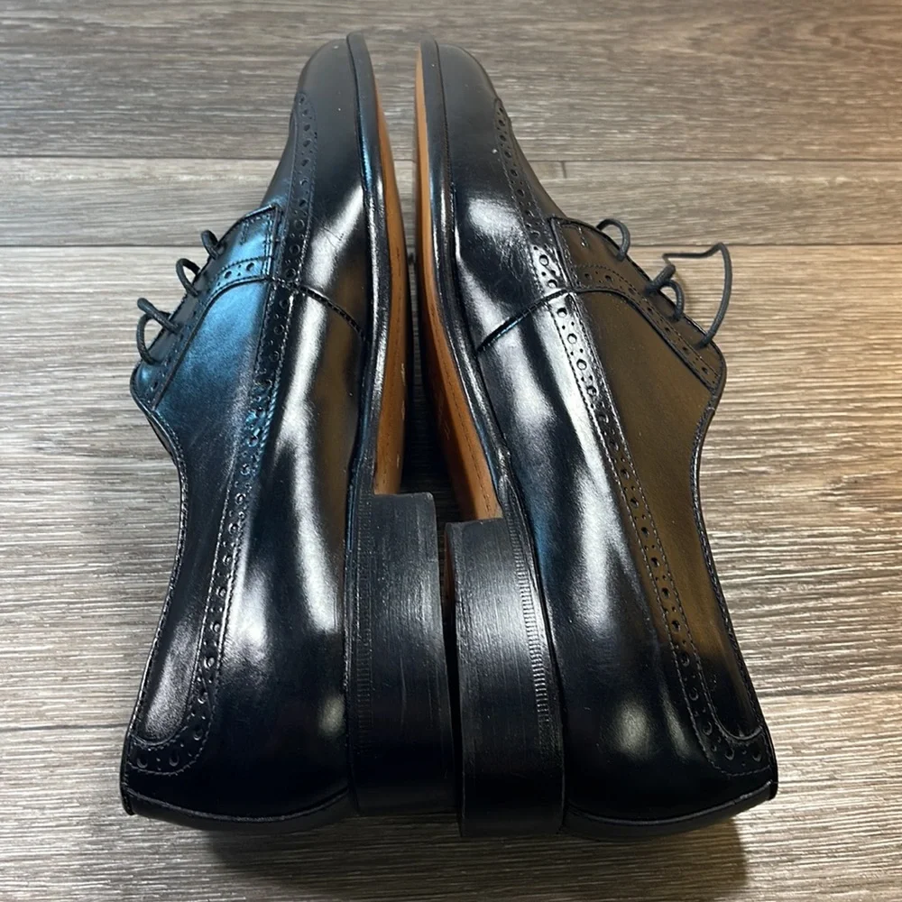 Mario bruni hand made loafers mens 8 (f109)